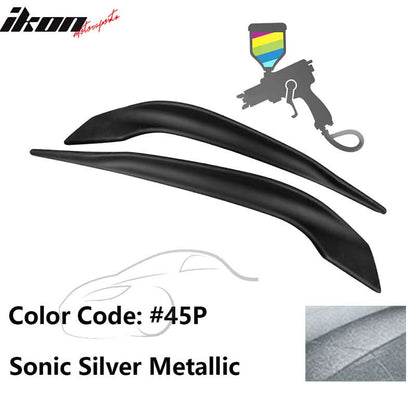 2016-2017 Mazda 6 Painted Front Bumper Side Splitter Lip Pair ABS