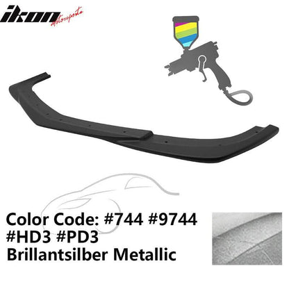 2012-2014 Benz W204 C63 AMG GH Style Painted Front Bumper Lip ABS