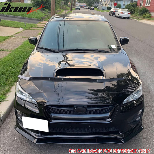 2015-2017 Subaru WRX STI MPX Style Matte Black Front Bumper Lip PP 3PC