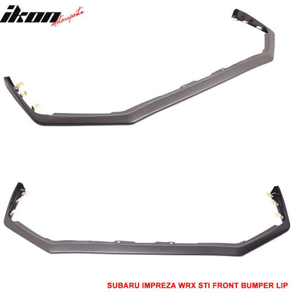 2015-2017 Subaru WRX STI Carbon Paint Front Bumper Lip Spoiler ABS