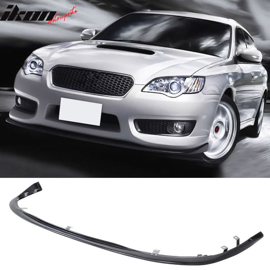 2008-2010 Subaru Legacy (JDM Bumper Only) Black Front Bumper Lip PU