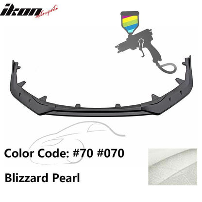 2020-2022 Toyota Corolla SE XSE 4Dr IKON Style Front Bumper Lip PP 3PC