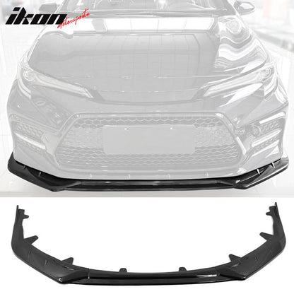 2020-2022 Toyota Corolla SE XSE 4Dr IKON Style Front Bumper Lip PP 3PC