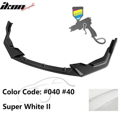 2020-2022 Toyota Corolla SE XSE C Style Front Bumper Lip PP 3PC