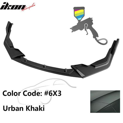 2020-2022 Toyota Corolla SE XSE C Style Front Bumper Lip PP 3PC