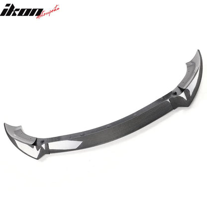 2020-2024 Tesla Y Track Pack Gloss Black Front Bumper Lip Carbon Print
