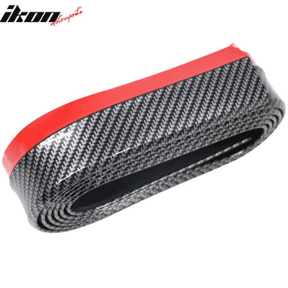 Universal Fitment Carbon Fiber Print CFL Front Bumper Chin Lip PVC