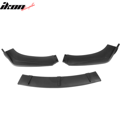 Universal Valance Front Bumper Lip Splitter Chin Spoiler 3PC PP