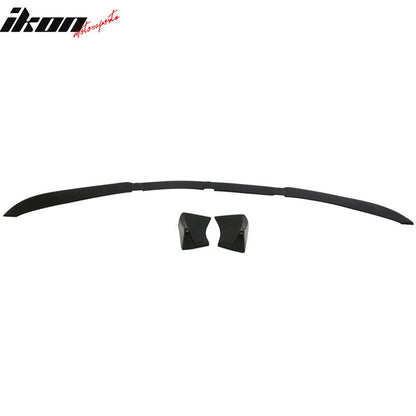 Universal IKON Style Unpainted 3PCS Front Lip Splitter Spoiler PU