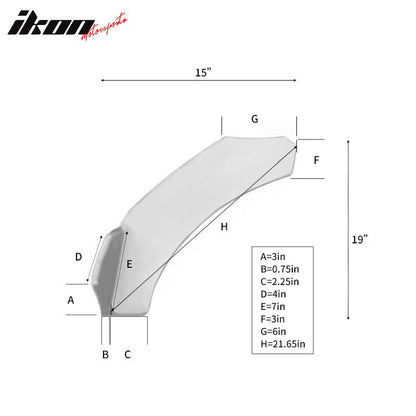 Universal 2PC Carbon Fiber Print Front Bumper Lip Splitter