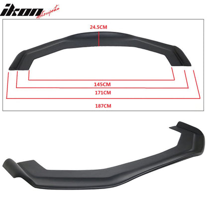 Universal RB Style Front Bumper Lip w/ Carbon Fiber Strut Rods PP