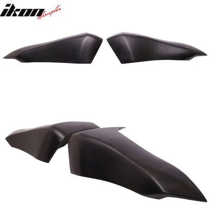 2009-2019 Nissan 370Z Rear Bumper Lip Splitter Side Aprons PU 2PC