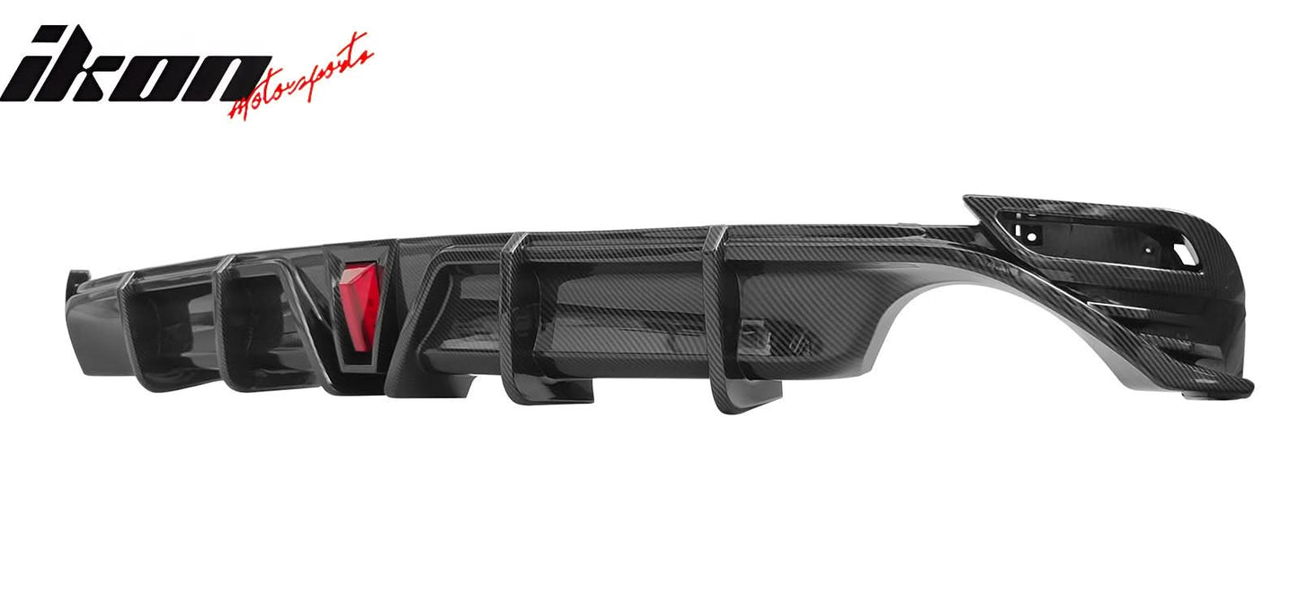 2018-2024 Toyota Camry LE XLE Carbon Fiber Print Rear Diffuser Lip PP