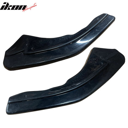 2016-2022 BMW F87 M2 Rear Bumper Lip Aprons Unpainted Black PU