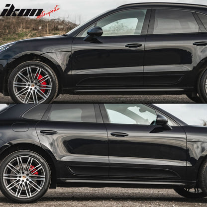 2015-2022 Porsche Macan Sports Style PU Black Side Skirts Spoiler