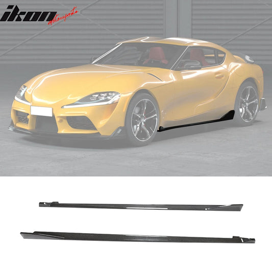 2020-2025 Toyota GR Supra A90 MZ Speed Side Skirts Gloss Carbon Fiber