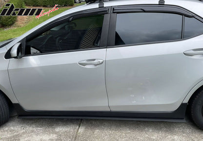 78"x3" Universal Side Skirt Extension Flat Bottom Lip Rocker Panel