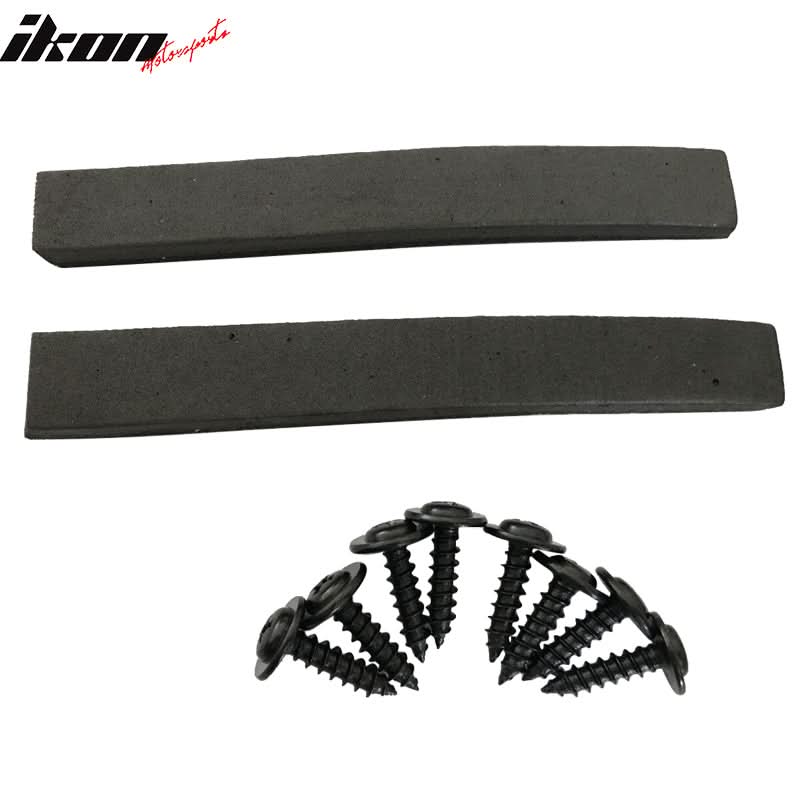 Fits 11 ES350 CF Texture Side Skirts Extension Flat Bottom Line Lip
