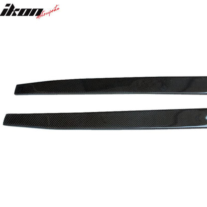 2017-2023 BMW G30 Flat Bottom Line Lip Carbon CF Side Skirt Extension