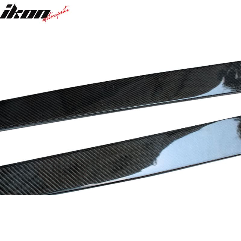 Universal 85.5" Flat Bottom Line Lip Carbon CF Side Skirt Extension