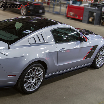 2010-2014 Ford Mustang 75 Inch Side Skirt Splitter CF Carbon Fiber