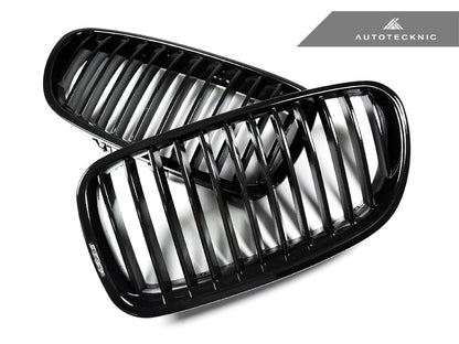 AutoTecknic Gloss Black Front Grille Set - BMW F10 Sedan | F11 Wagon | 5-Series