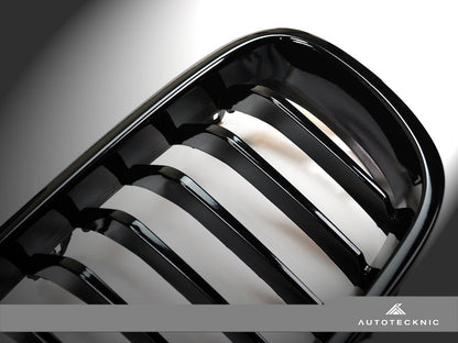 AutoTecknic Gloss Black Front Grille Set - BMW F10 Sedan | F11 Wagon | 5-Series