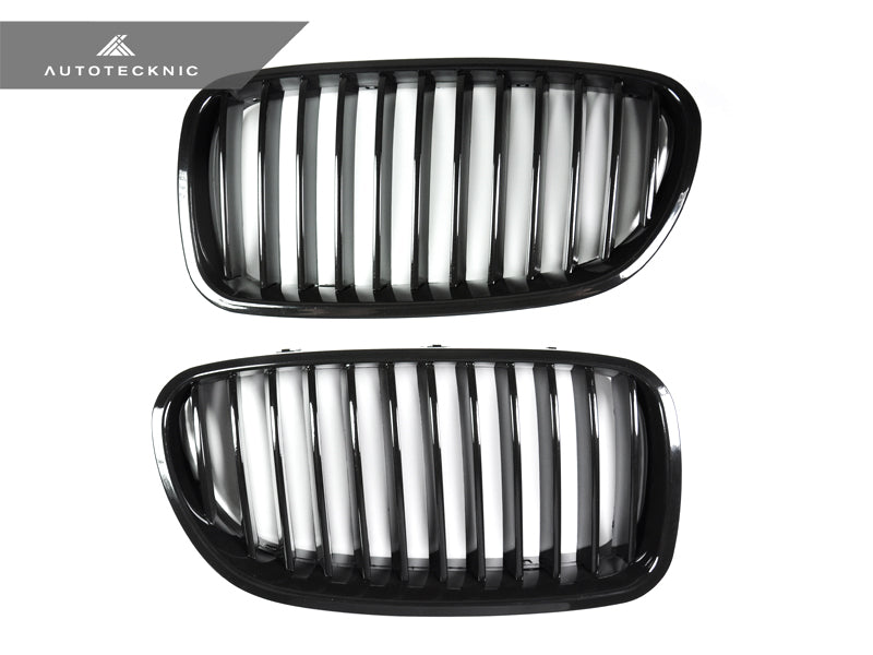 AutoTecknic Gloss Black Front Grille Set - BMW F10 Sedan | F11 Wagon | 5-Series