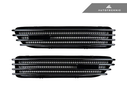 AutoTecknic Replacement Glazing Black Fender Gills - BMW E46 M3