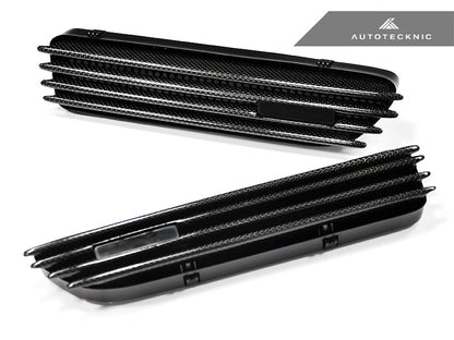 AutoTecknic Replacement Carbon Fiber Fender Gills - BMW E46 Coupe & Cabrio | M3