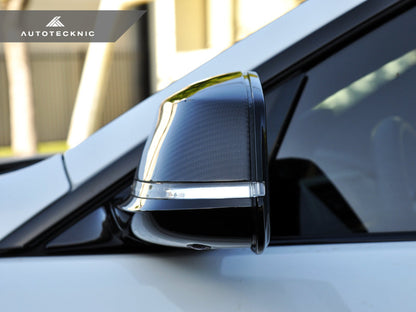 AutoTecknic Replacement Dry Carbon Mirror Covers - BMW E84 X1 | F20 1-Series | F22 2-Series | F30 3-Series | F32/ F36 4-Series | F87 M2
