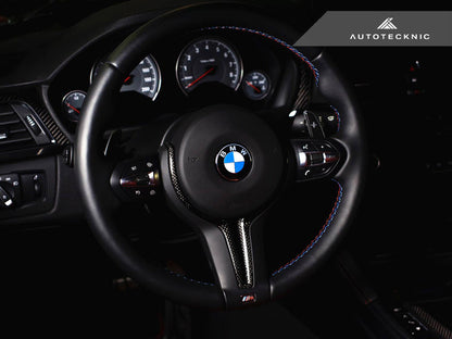 AutoTecknic Carbon Steering Wheel Trim - BMW F87 M2 | F80 M3 | F82/ F83 M4 | F10 M5 LCI | F06/ F12/ F13 M6