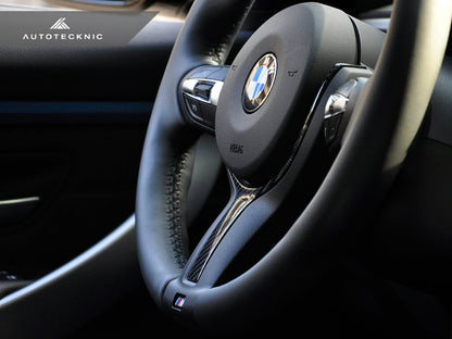 AutoTecknic Carbon Fiber M-Sport Steering Wheel Trim - BMW F15 X5 | F16 X6