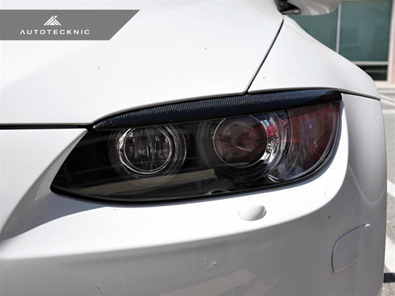 AutoTecknic Carbon Fiber Headlight Trim Set - BMW E92/ E93 M3 & 3-Series Coupe/ Convertible Pre-LCI