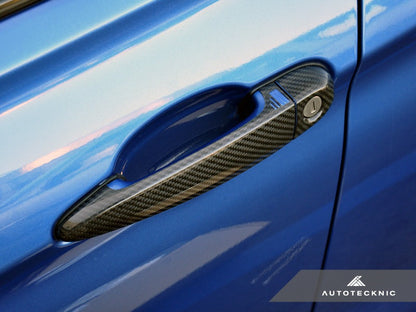 AutoTecknic Dry Carbon Fiber Door Handle Trims - BMW F22/ F23 2-Series