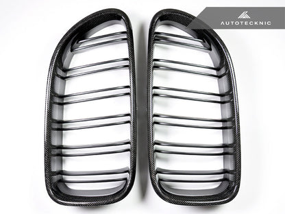 AutoTecknic Dual-Slats Carbon Fiber Front Grille Set - BMW F06 Gran Coupe | F12 Coupe | F13 Cabrio | 6-Series & M6