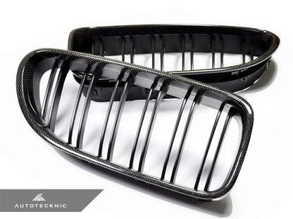 AutoTecknic Dual-Slats Carbon Fiber Front Grille Set - BMW F06 Gran Coupe | F12 Coupe | F13 Cabrio | 6-Series & M6