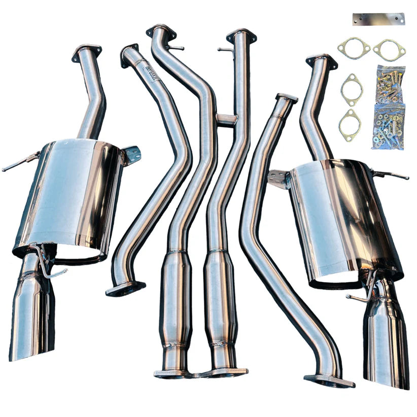 BULL BOOST PERFORMANCE Stainless Steel Catback Exhaust System For BMW 335i E90 E92 E93 2007-2010 N54 Polished Tips