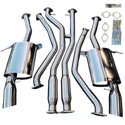BULL BOOST PERFORMANCE Stainless Steel Catback Exhaust System For BMW 335i E90 E92 E93 2007-2010 N54 Polished Tips