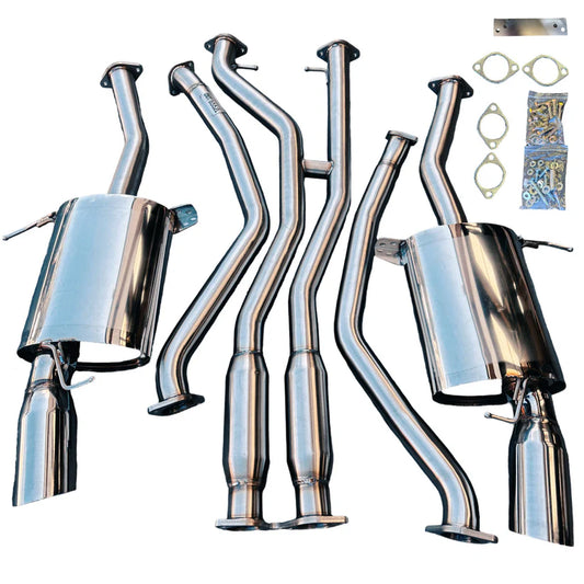 BULL BOOST PERFORMANCE Stainless Steel Catback Exhaust System For BMW 335i E90 E92 E93 2007-2010 N54 Polished Tips