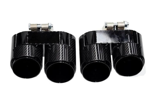 BMW 3/4 Series G20/G21 G22 G26 Carbon Fiber Dual Muffler Tips (2019+)