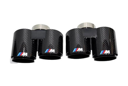 BMW 3/4 Series G20/G21 G22 G26 Carbon Fiber Dual Muffler Tips (2019+)
