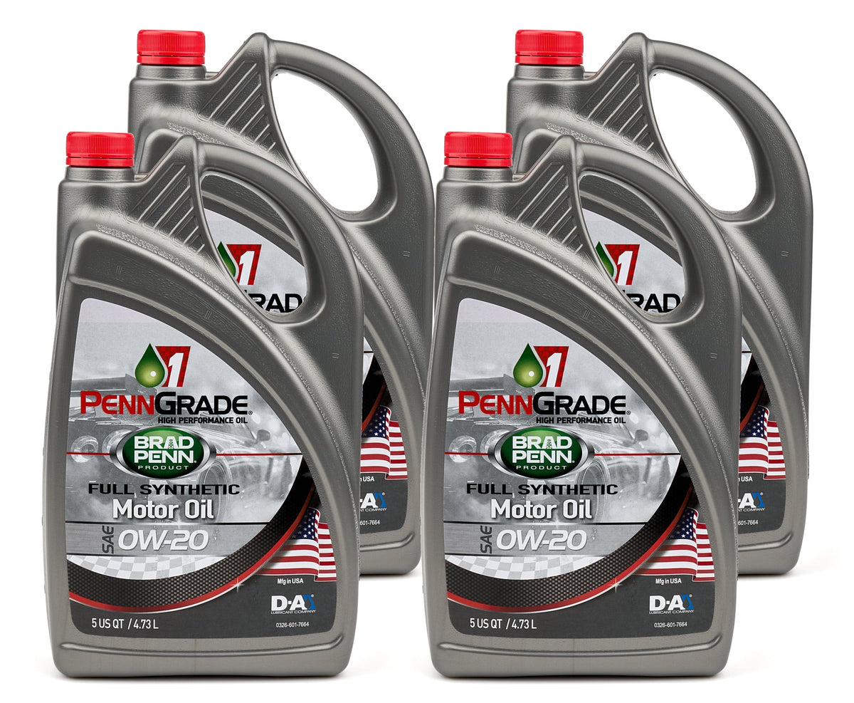 0w20 SAE Full Synthetic Oil Case 4x5 Qt Bottle