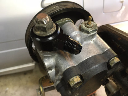 AN6 Power Steering fittings