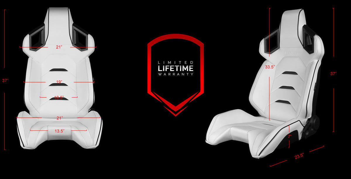 ALPHA-X Series Sport Reclinable Seats - Priced Per Pair