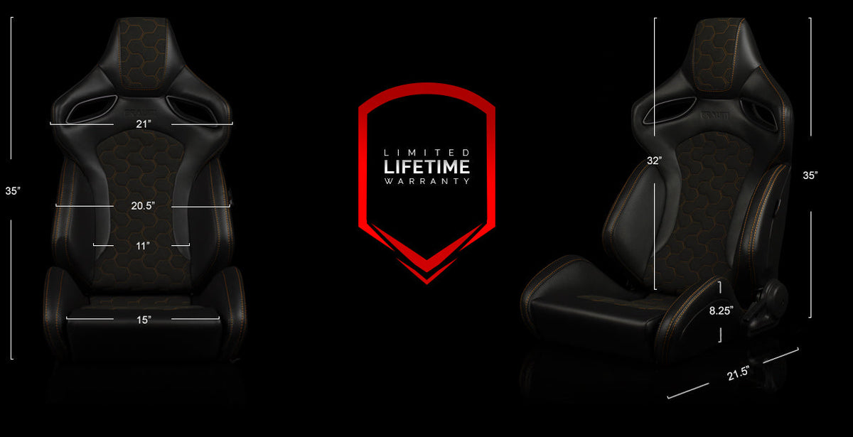 ORUE-S Series Sport Reclinable Seats - Priced Per Pair