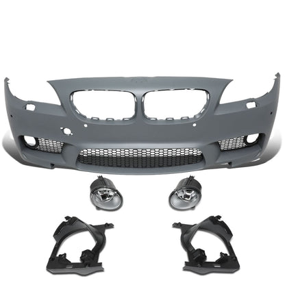 2010-2016 BMW 5-Series M5 Style Front Bumper Cover with Fog Lights