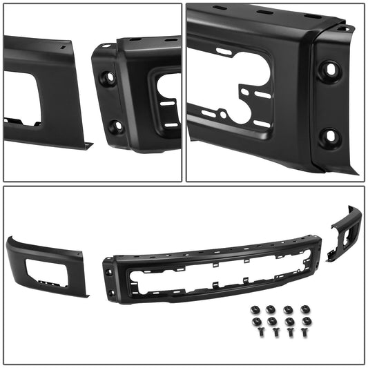 2015-2017 Ford F-150 Front Bumper Cover w/ Fog Lamp Holes Stamped Steel