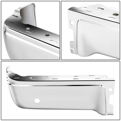 09-14 Ford F-150 Fleetside Rear Bumper Cover w/ Sensor Holes Chrome