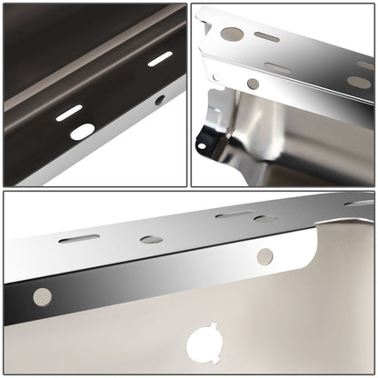 09-14 Ford F-150 Fleetside Rear Bumper Cover w/ Sensor Holes Chrome
